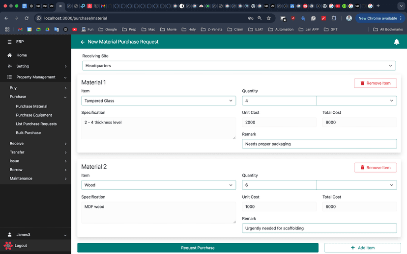 Construction Management System