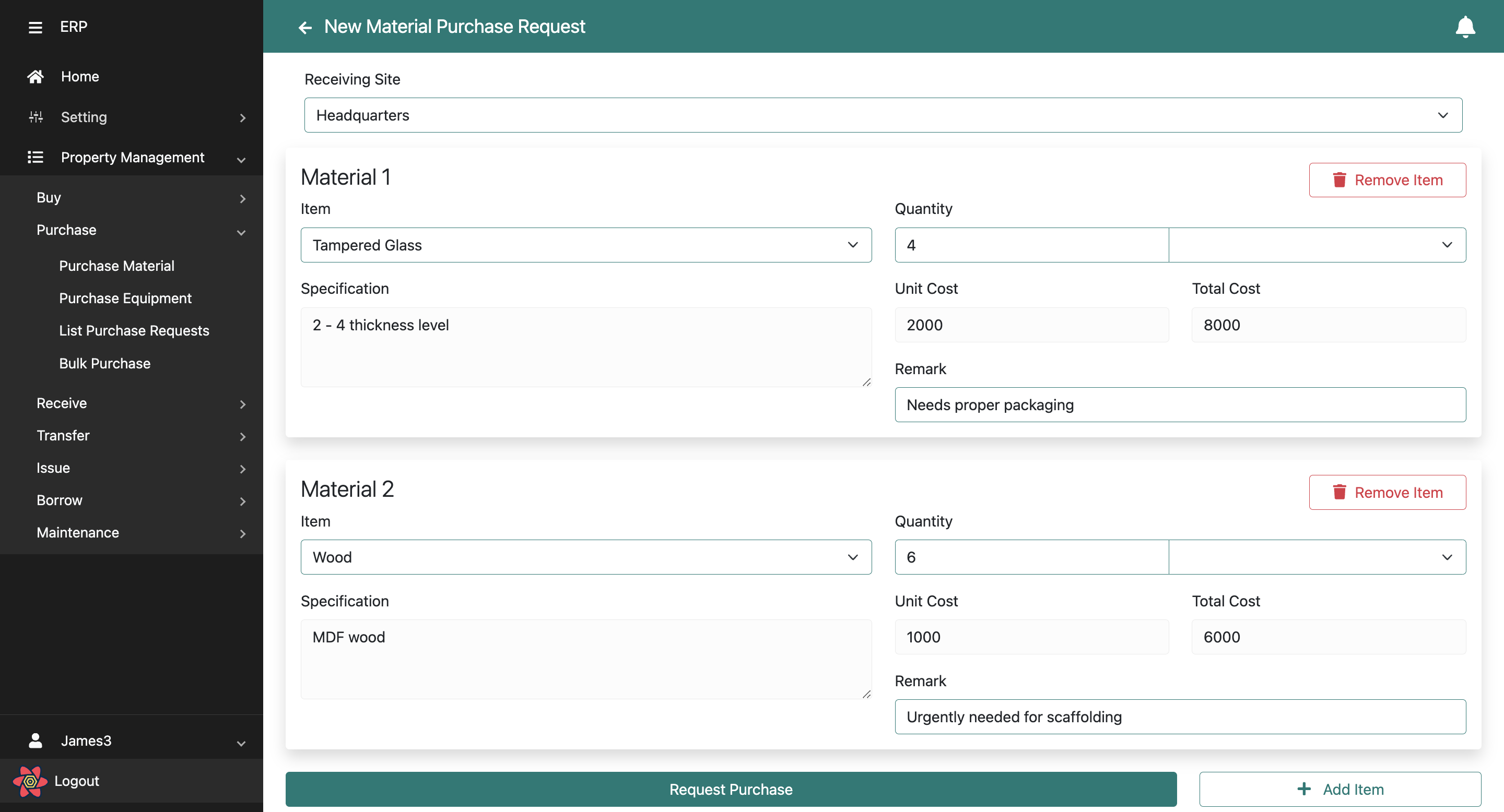 Construction Management System