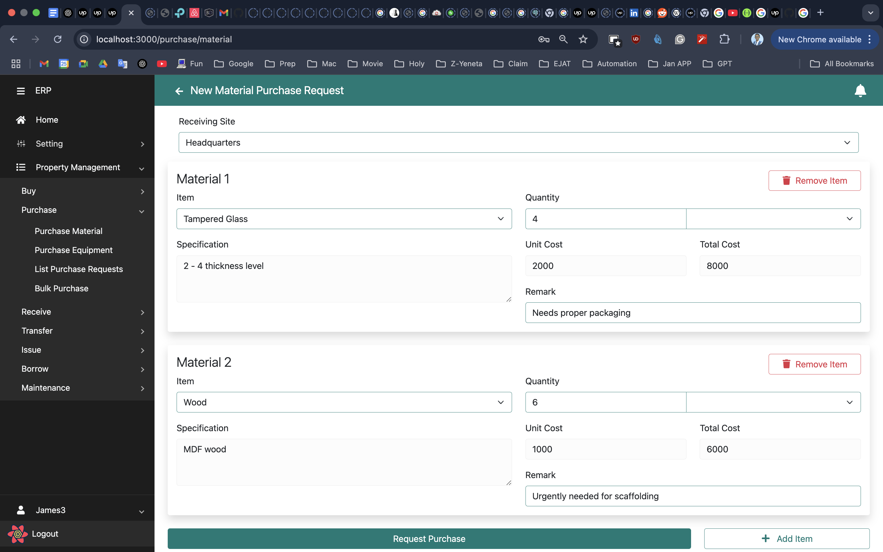 Construction Management System